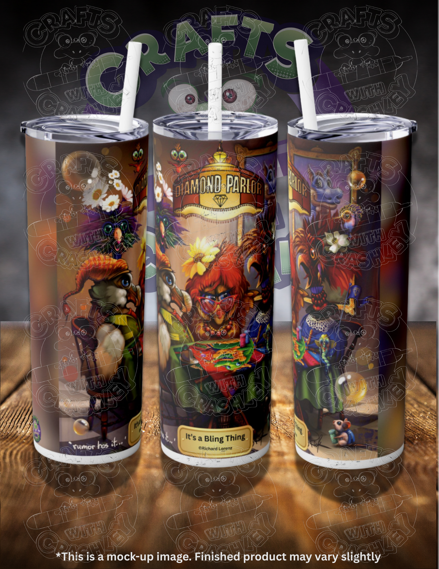 It's a Bling Thing by ©Richard Lorenz 20oz Skinny Tumbler