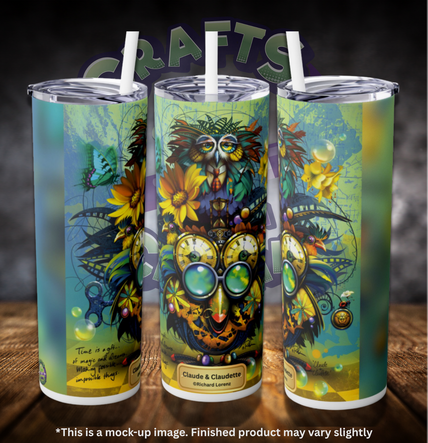 Claude & Claudette by ©Richard Lorenz 20oz Skinny Tumbler