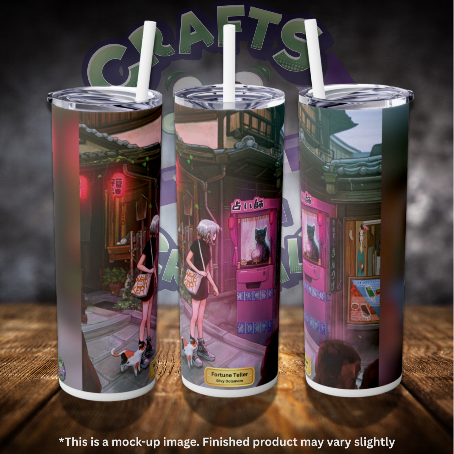 Fortune Teller by ©Ivy Dolamore 20oz Skinny Tumbler