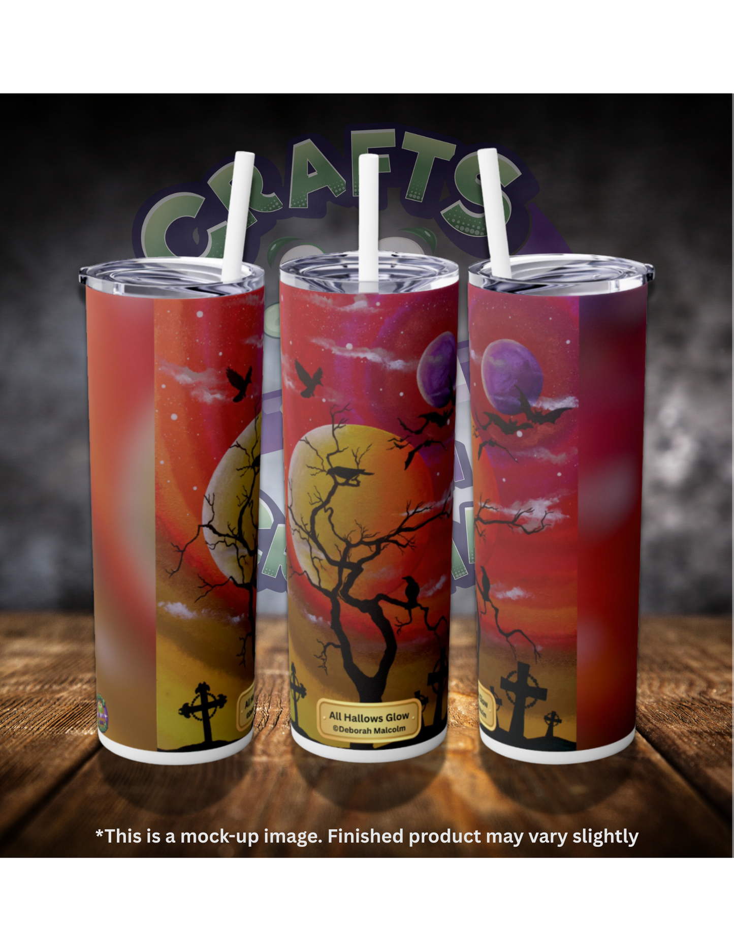 All Hallows Glow by ©Deborah Malcolm 20oz Skinny Tumbler