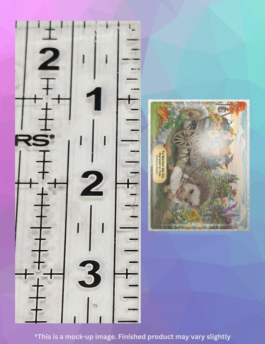 To Market We Go, Harvest in Tow by ©Cheryl Baker Limited Edition Coverminder