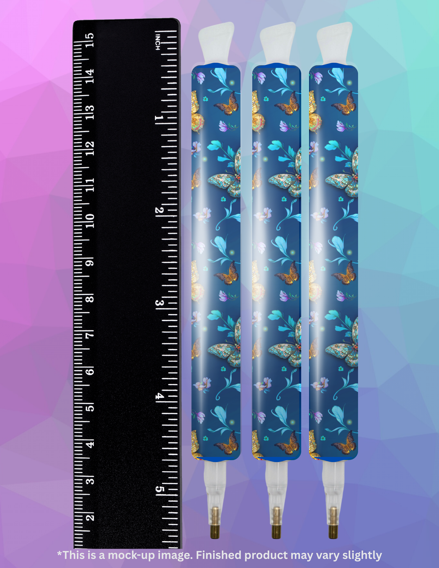 Golden Verdigris AND Crystal Bluet by ©T.S. Larking Diamond Painting Pen