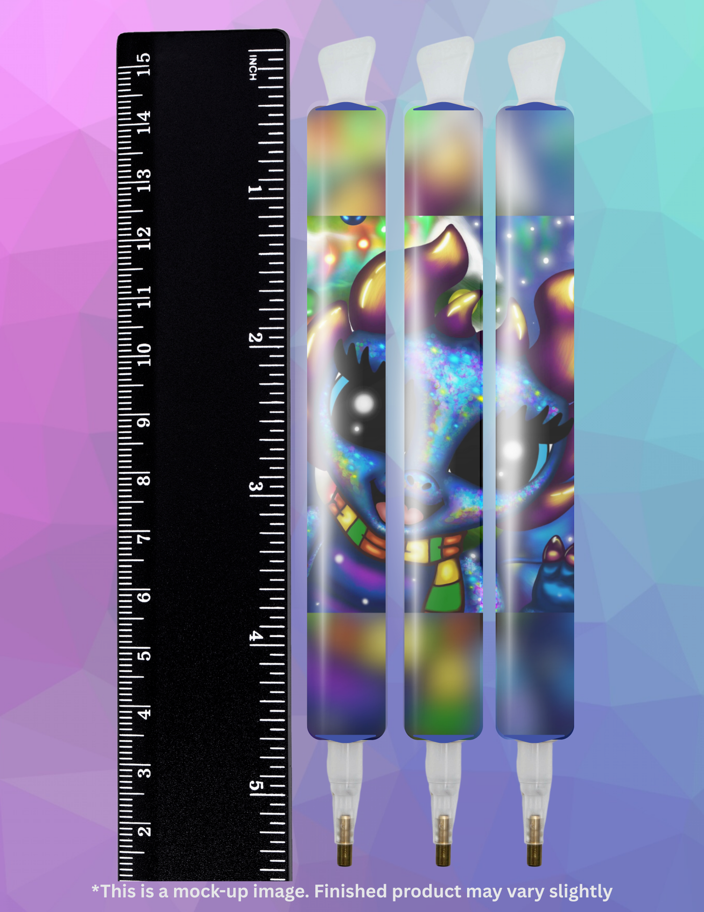 Christmas Dragon by ©Emma Casey Diamond Painting Pen