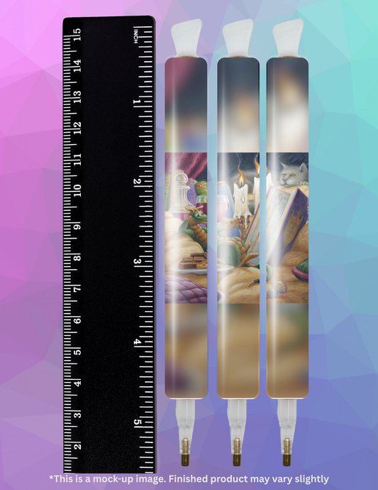 Curl Up with a Good Book by ©Randal Spangler Diamond Painting Pen