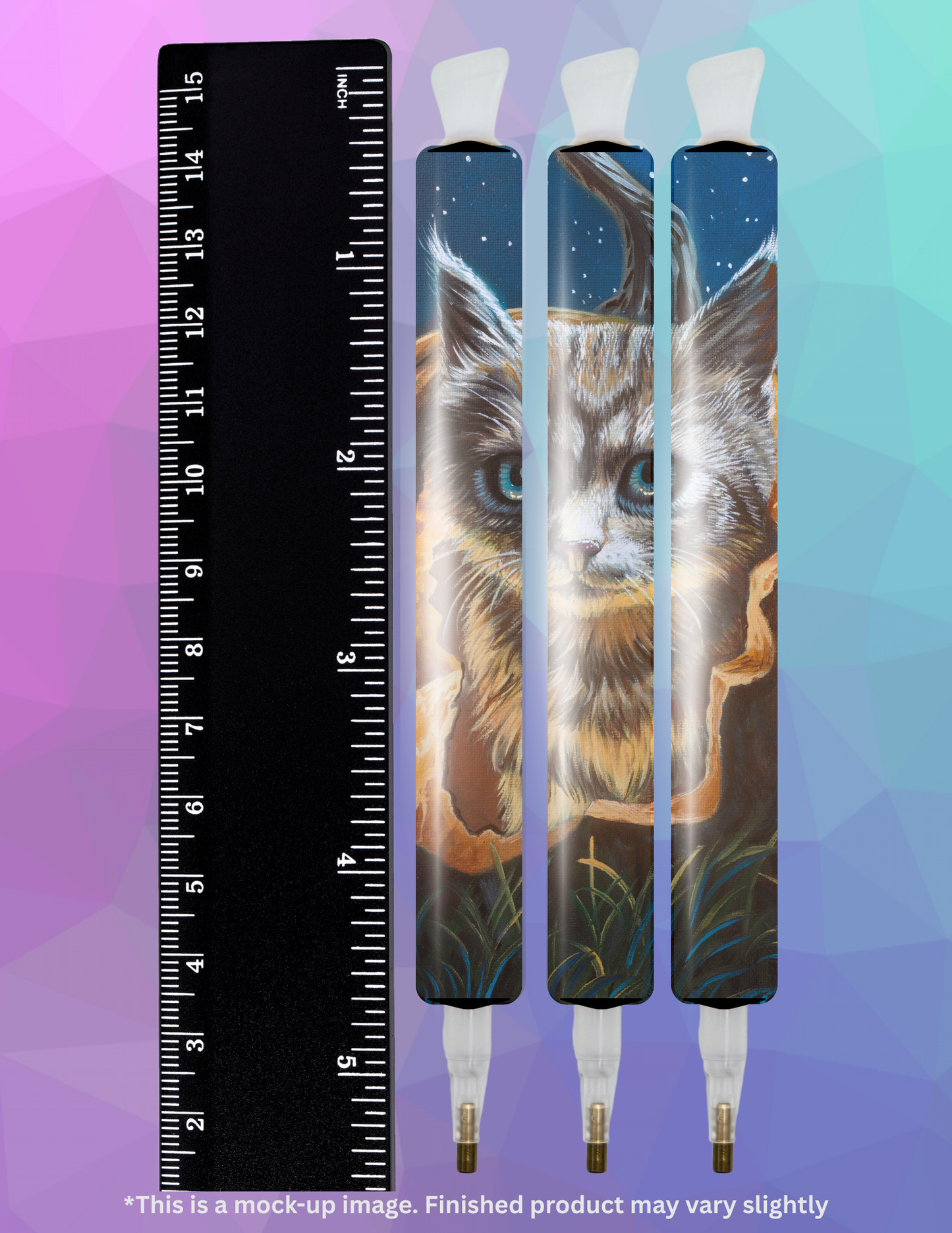 Hungry Halloween Kitten by ©Dakota Daetwiler Diamond Painting Pen