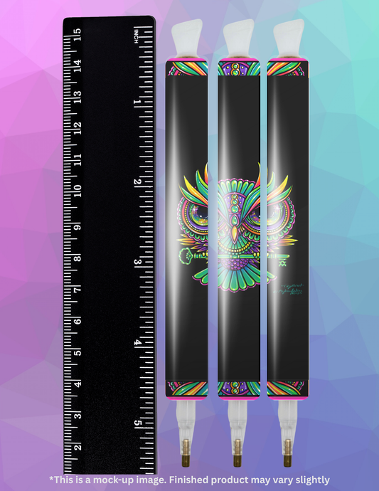 Crystowl By ©Myka Jelina Diamond Painting Pen