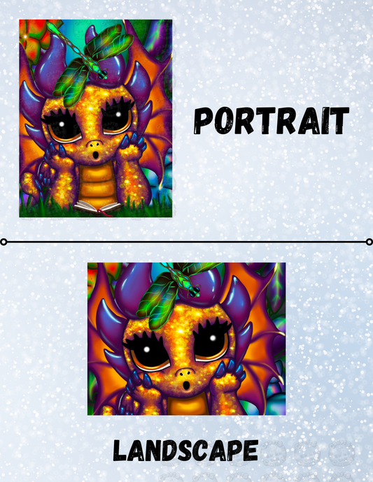 "Dragonfly Surprise" by Emma Casey Decorative Diamond Painting Release Papers