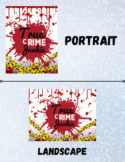 "True Crime Junkie" Decorative Diamond Painting Release Papers