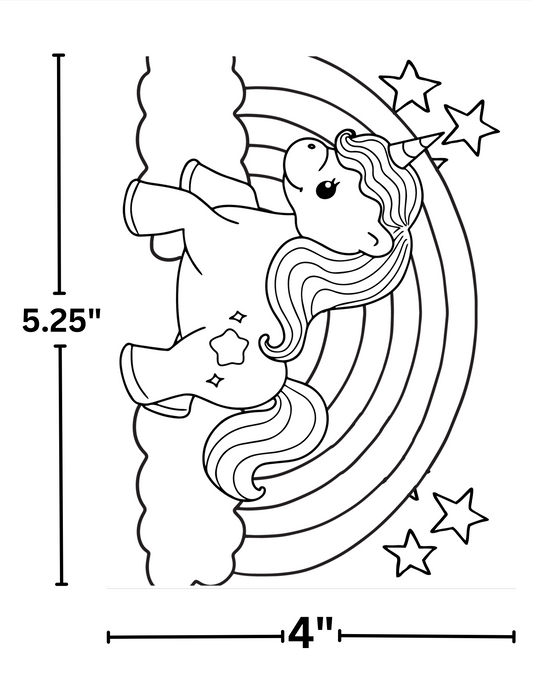 "Unicorn Coloring Pages" Premium Diamond Painting Release Papers