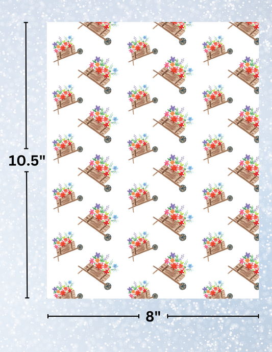 "Flower Wagon" by Crafting Journey Decorative Diamond Painting Release Papers