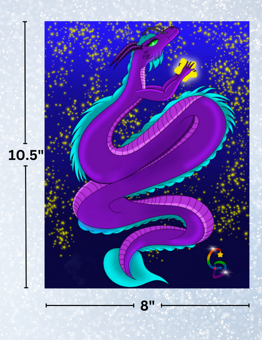 "Wishing Dragon" by Mrs Coffee Decorative Diamond Painting Release Papers