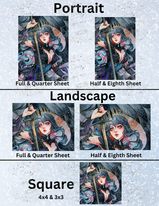 "Dark Lilith" By ©Margaret Morales Decorative Diamond Painting Release Papers