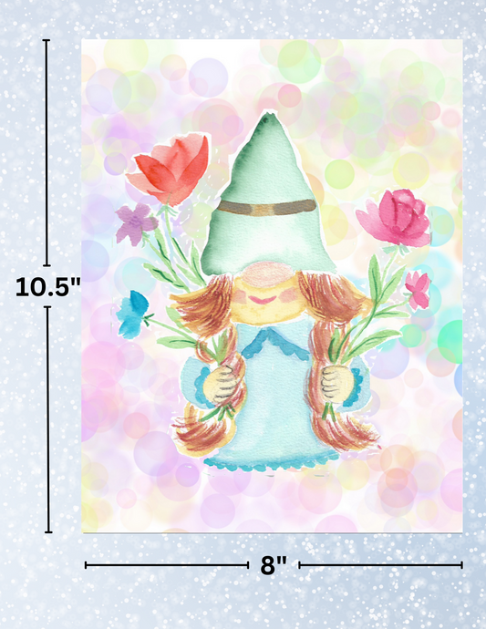"Spring Gnome" by Crafting Journey Decorative Diamond Painting Release Papers