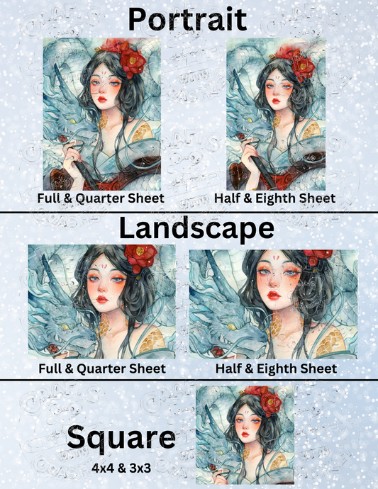 "Dragon Spirit" By ©Margaret Morales Decorative Diamond Painting Release Papers