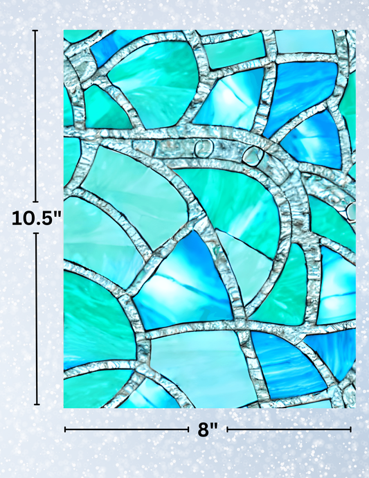 "Blue Mosaic" Decorative Diamond Painting Release Papers