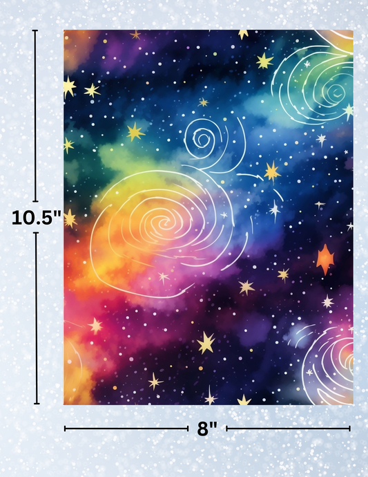 "Space Swirls" Decorative Diamond Painting Release Papers