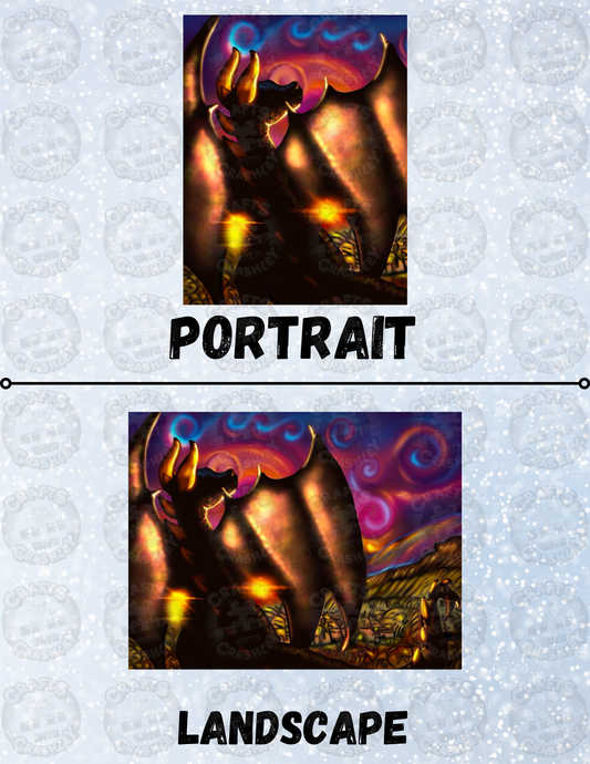 "Sunset Silhouette" by Emma Casey Decorative Diamond Painting Release Papers