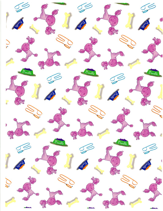 "Doodle the Poodle Standing" by Kaleena Kollmeier Decorative Diamond Painting Release Papers