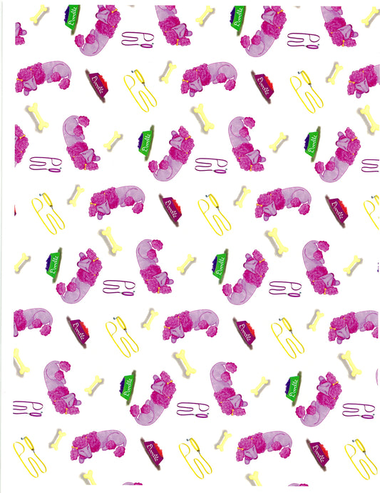 "Doodle the Poodle Sleeping" by Kaleena Kollmeier Decorative Diamond Painting Release Papers