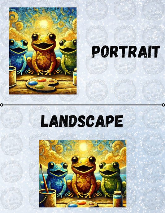 "Froggy Art" Decorative Diamond Painting Release Papers