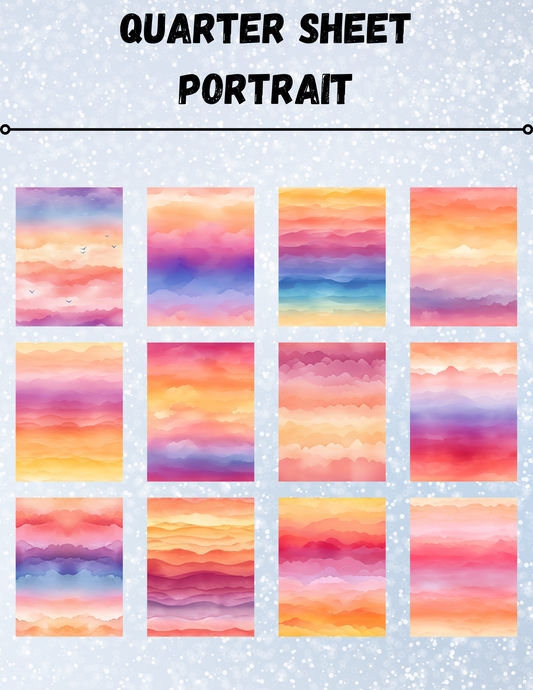 "Sunsets of Summer" Decorative Diamond Painting Release Paper