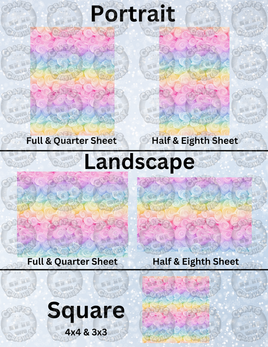 "Pastel Swirls" Decorative Diamond Painting Release Papers