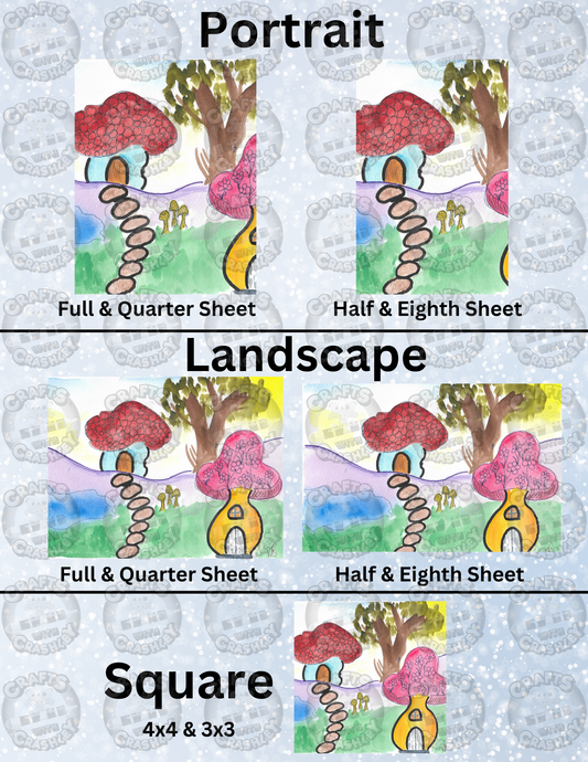 "Mushroom Lane" By Crafting Journey Decorative Diamond Painting Release Papers