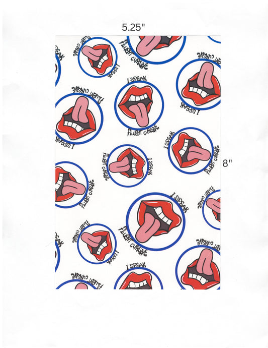 "Fluent Cursive" by Mrs Coffee Decorative Diamond Painting Release Papers