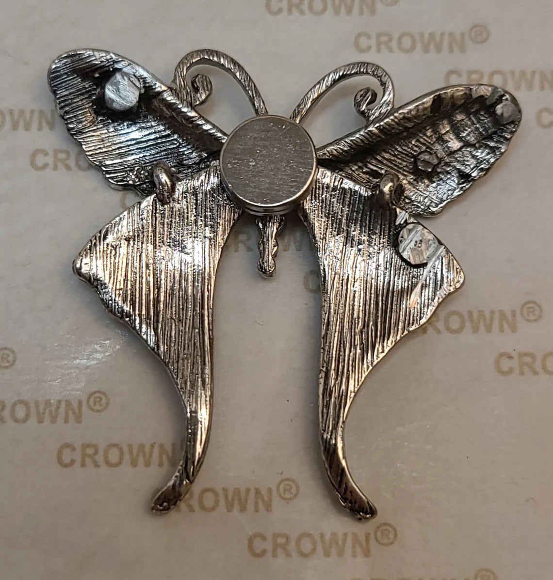 Beautiful Rhinestone Butterfly Coverminder