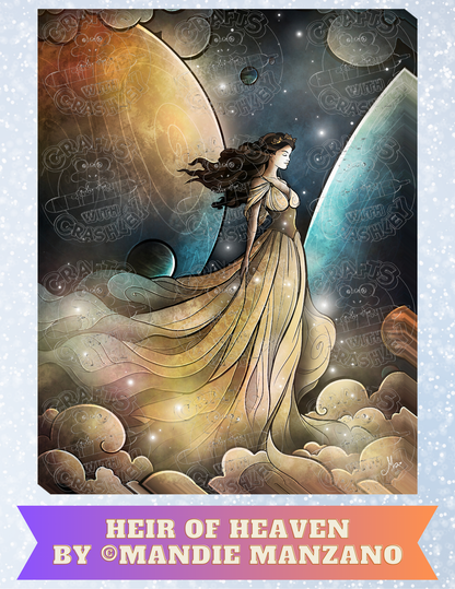 "Heir of Heaven" by ©Mandie Manzano Decorative Diamond Painting Release Papers