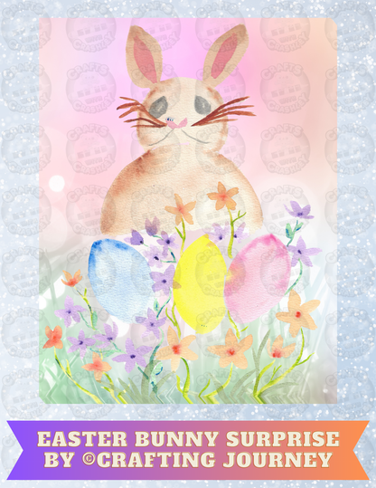 "Easter Bunny Surprise" By Crafting Journey Decorative Diamond Painting Release Papers