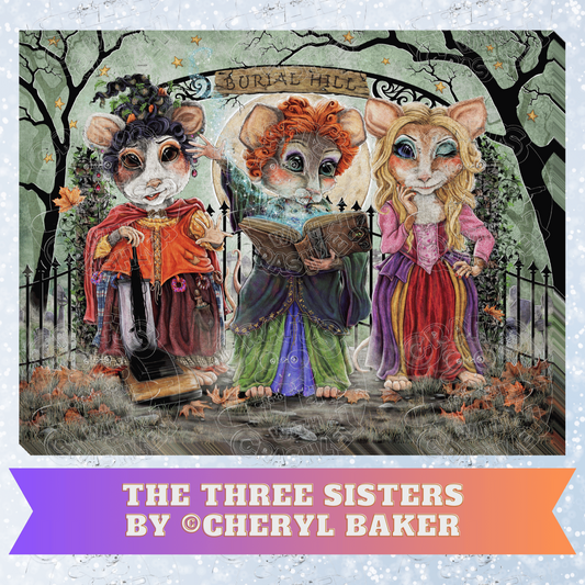 "The Three Sisters" by ©Cheryl Baker Premium Decorative Release Papers for Diamond Painting