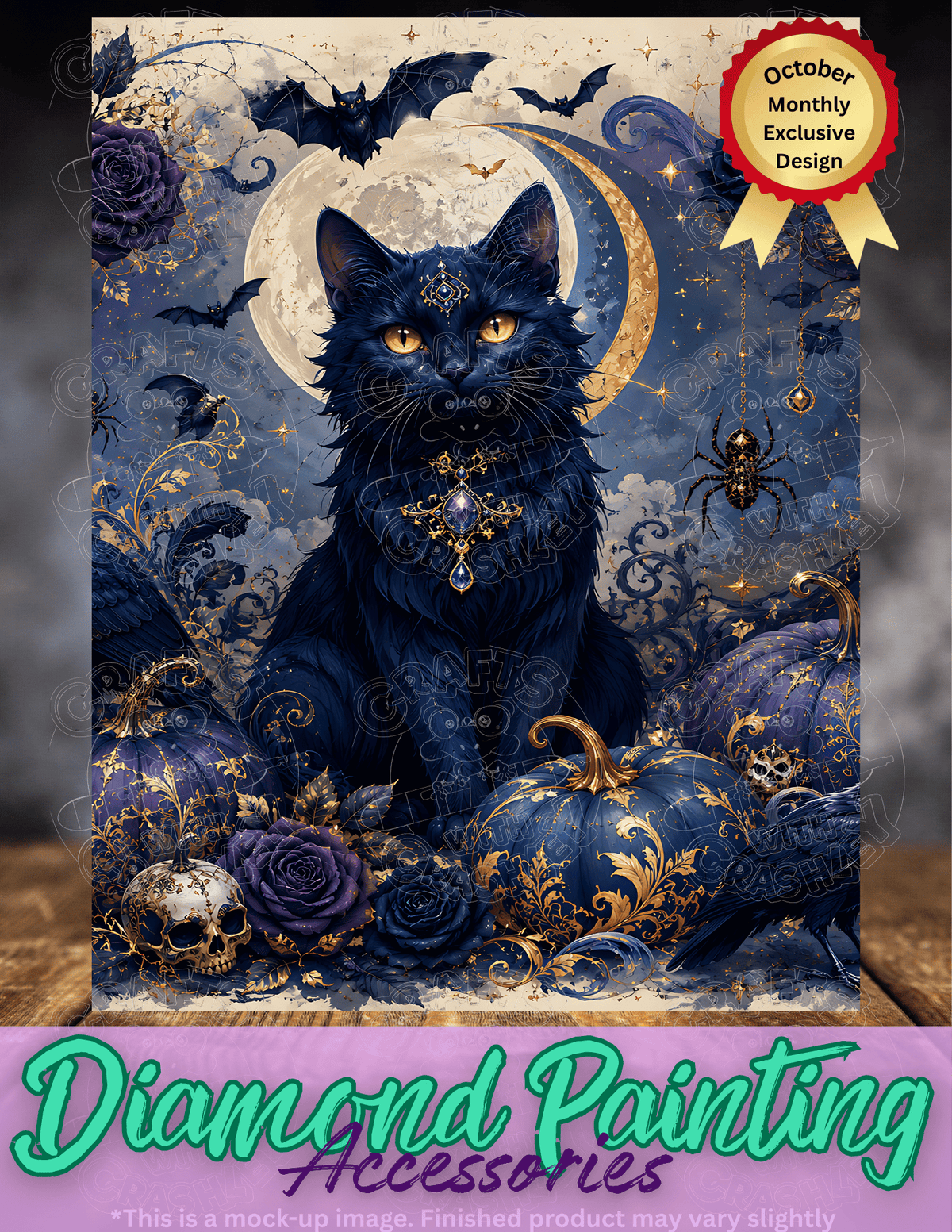 "Raven Cat" Premium Accessories for Diamond Painting