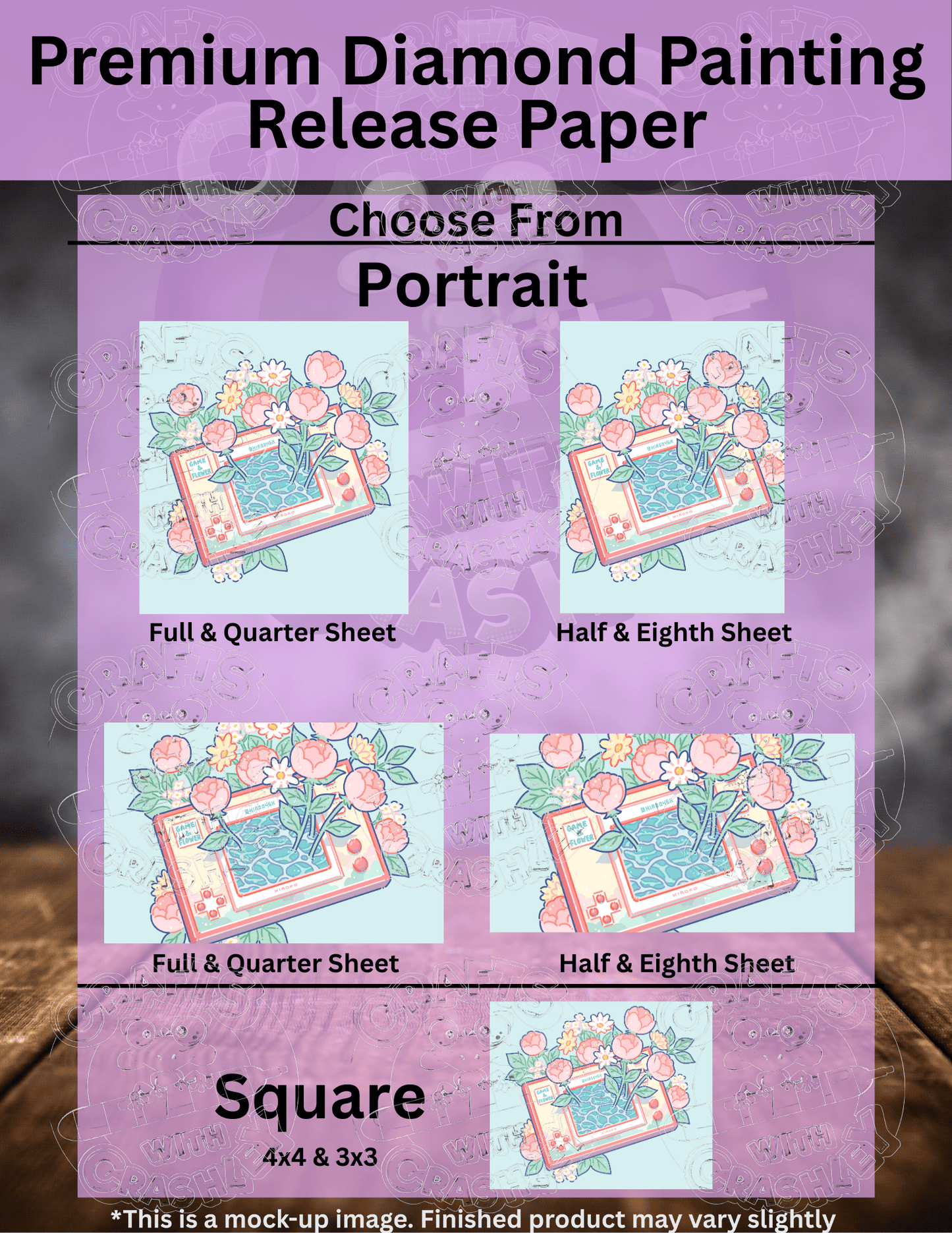 "Game & Flower" by ©Hiroko Hashimoto Premium Accessories for Diamond Painting