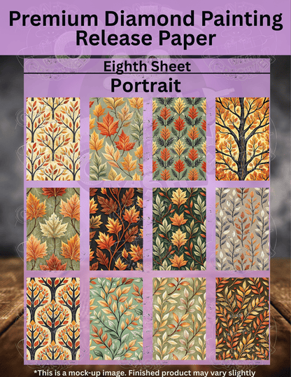 Fall Leaves Combo Pack Premium Release Paper for Diamond Painting