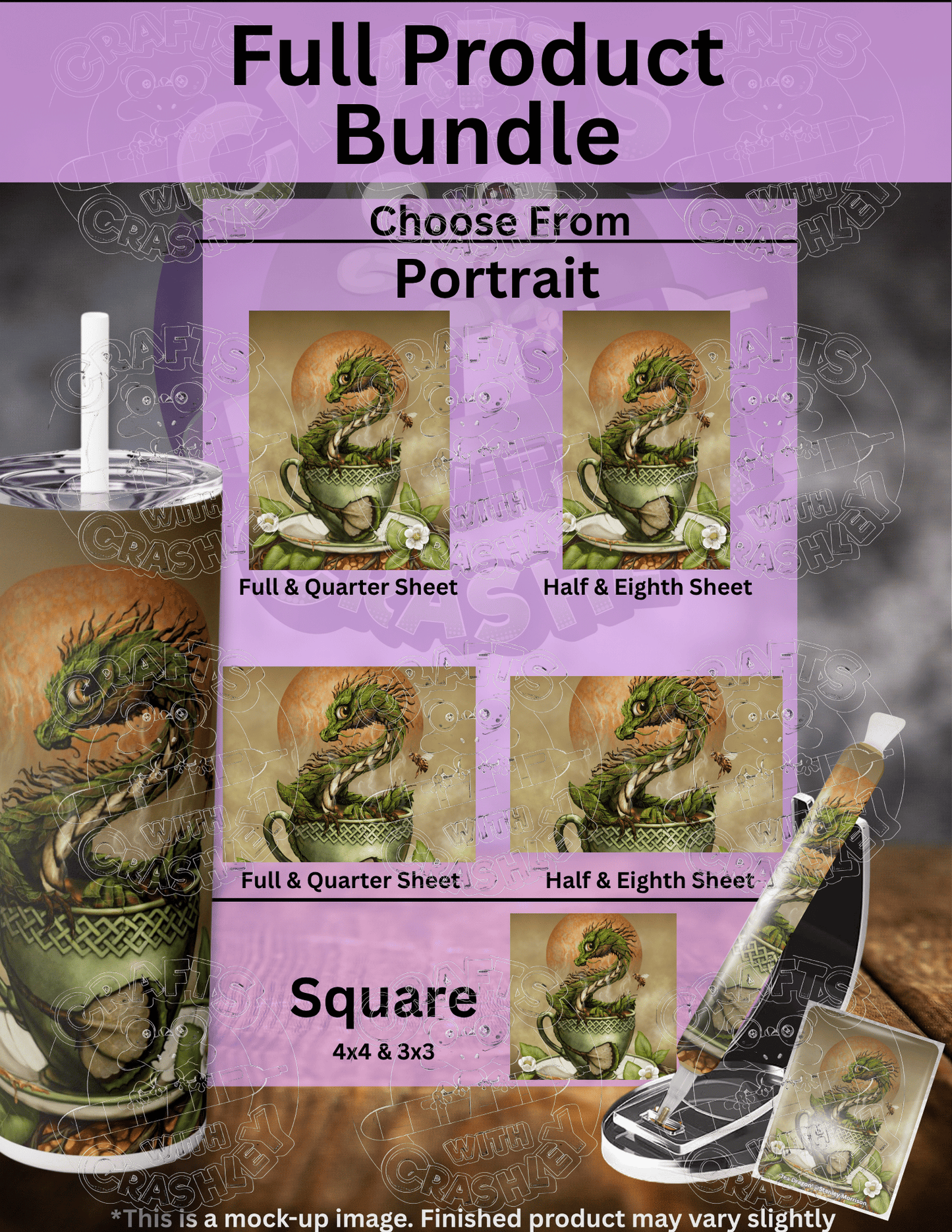 "Tea Dragon" by ©Stanley Morrison Premium Accessories for Diamond Painting