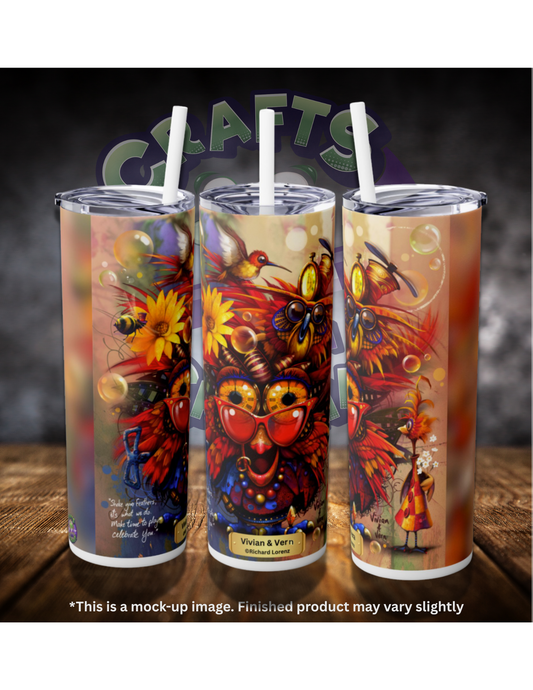 Vivian & Vern By ©Richard Lorenz 20oz Skinny Tumbler
