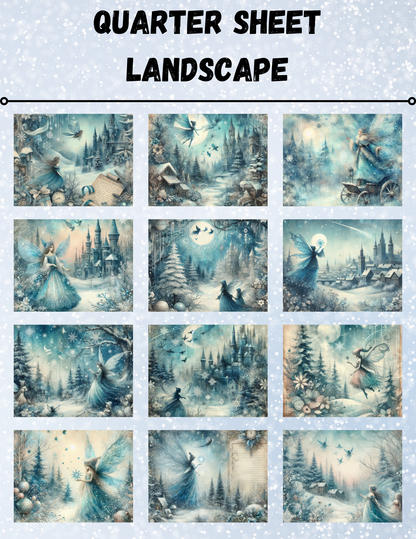 "Fairytale Winter 2" Decorative Diamond Painting Release Paper