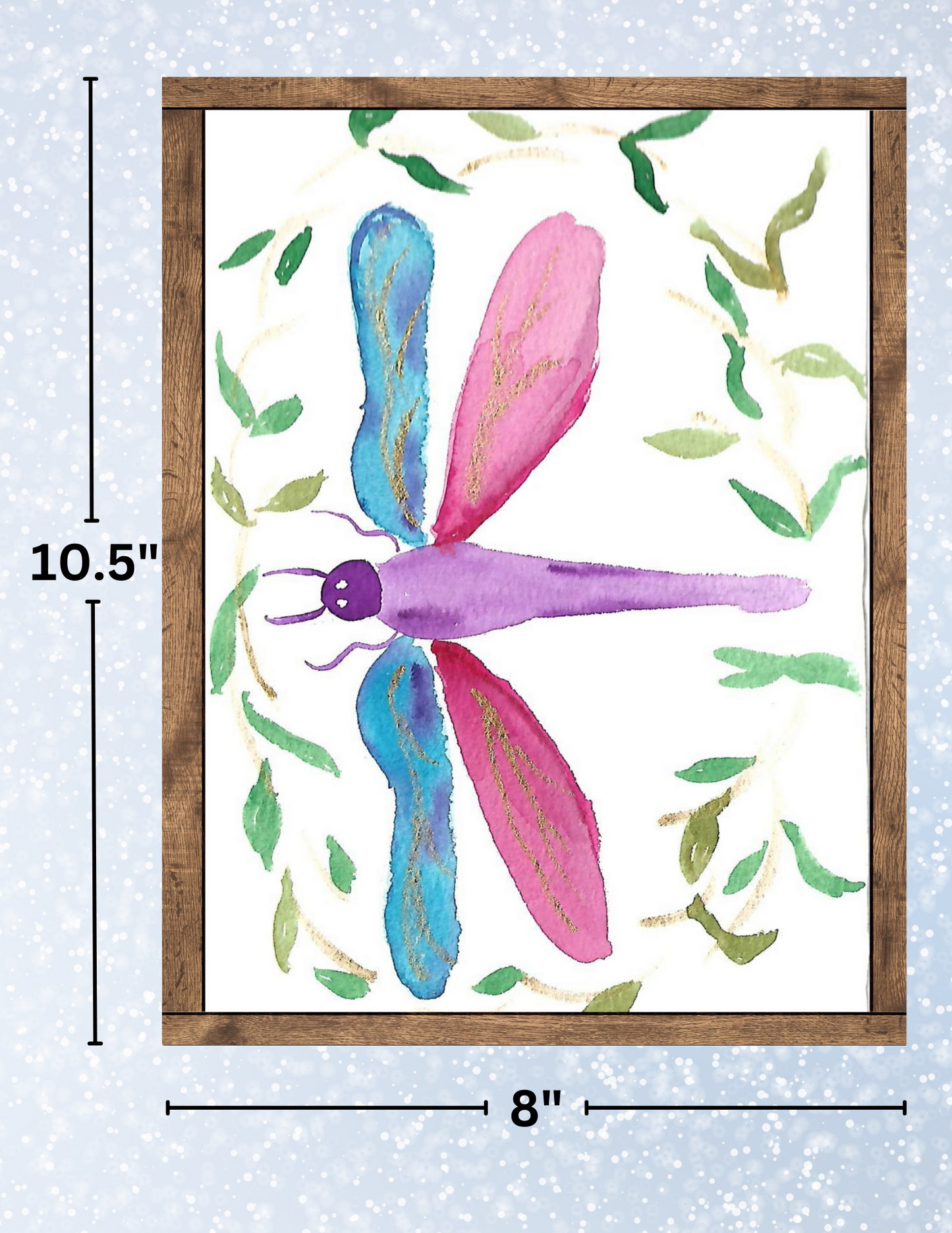 "Watercolor Dragonfly" by Crafting Journey Decorative Diamond Painting Release Papers