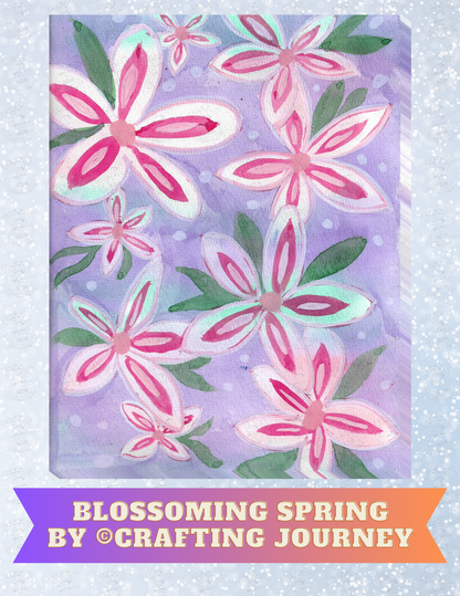 "Blossoming Spring" By Crafting Journey Decorative Diamond Painting Release Papers