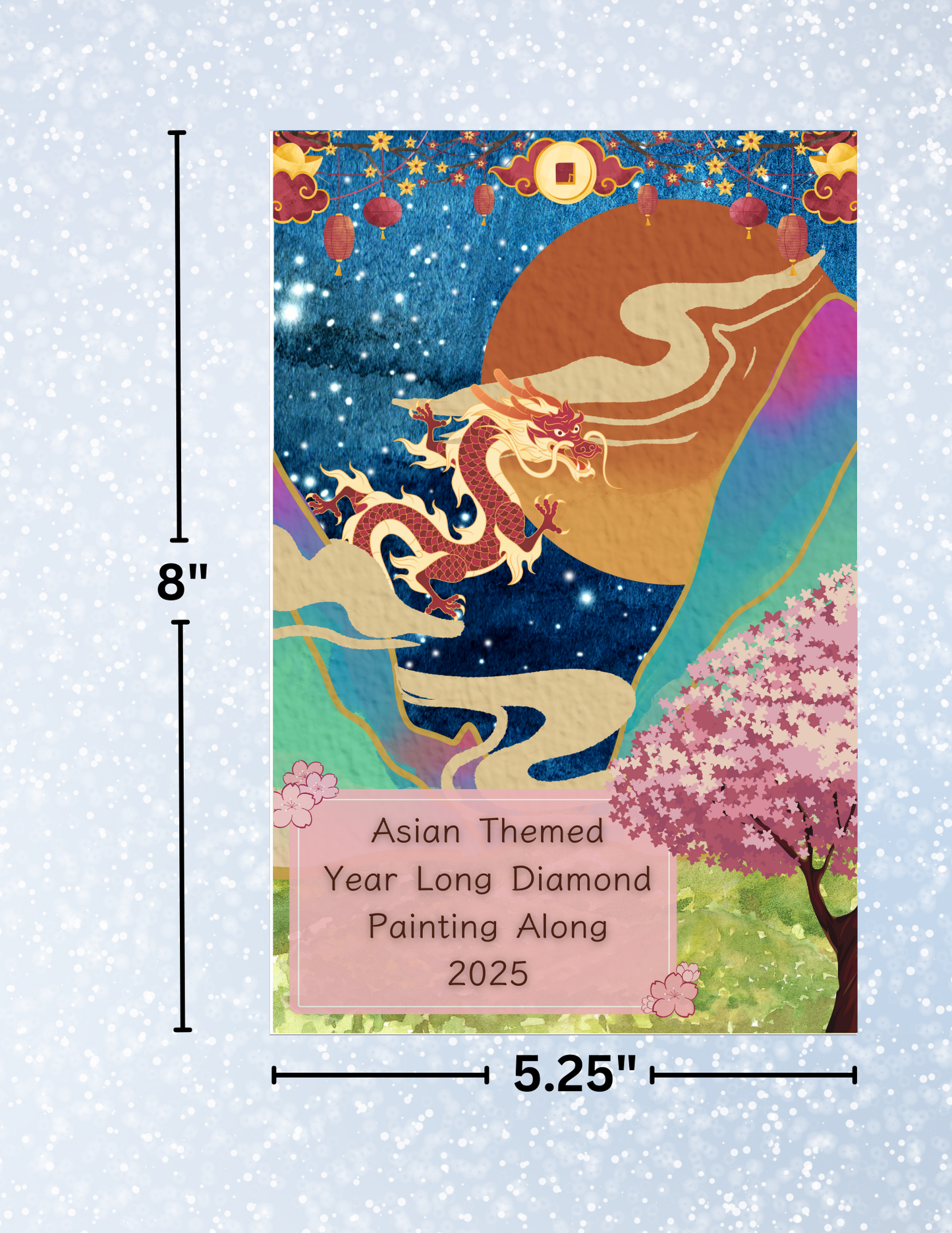 "Asian Themed DP Along 2025" Decorative Diamond Painting Release Papers