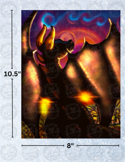 "Sunset Silhouette" by Emma Casey Decorative Diamond Painting Release Papers