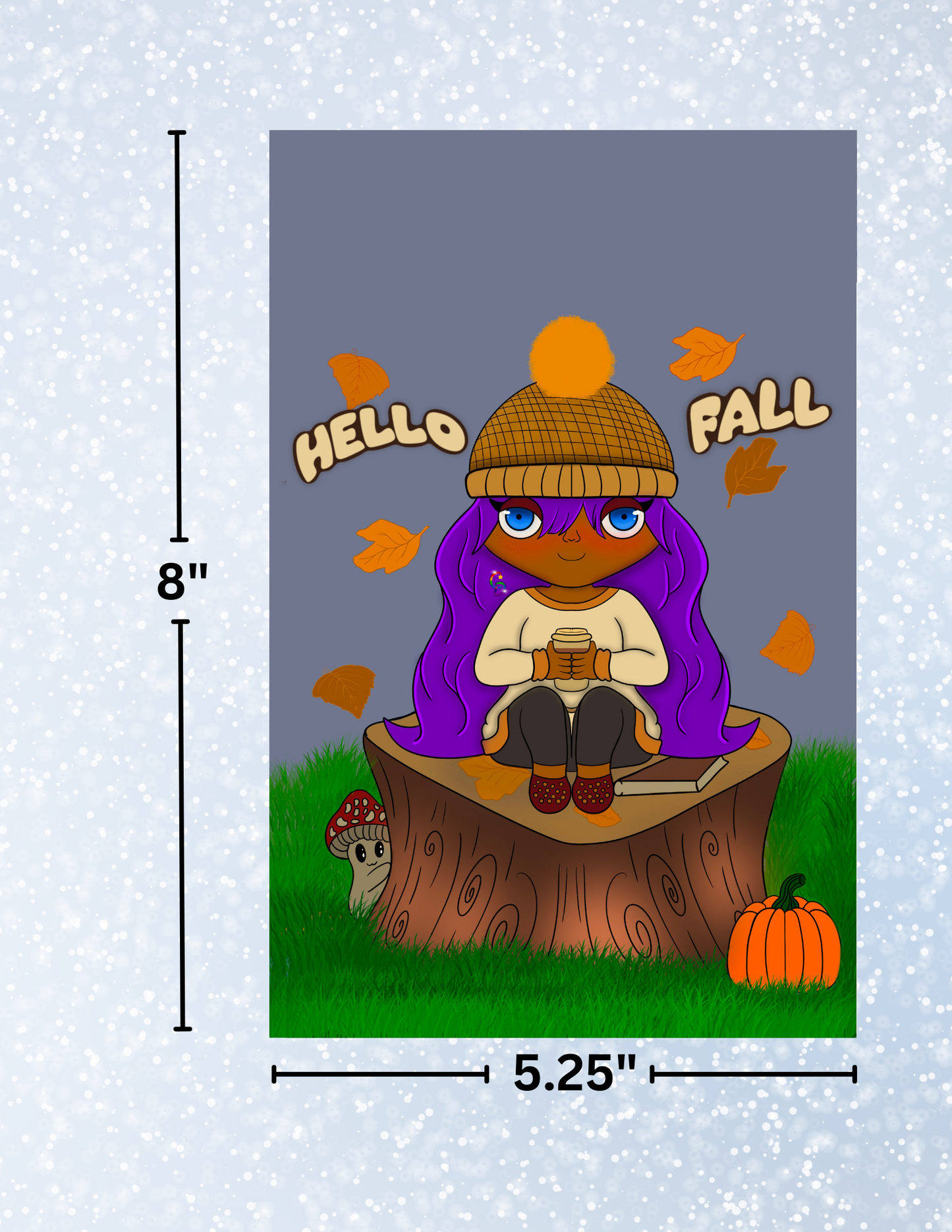 "Hello Fall" by Mrs Coffee Decorative Diamond Painting Release Papers