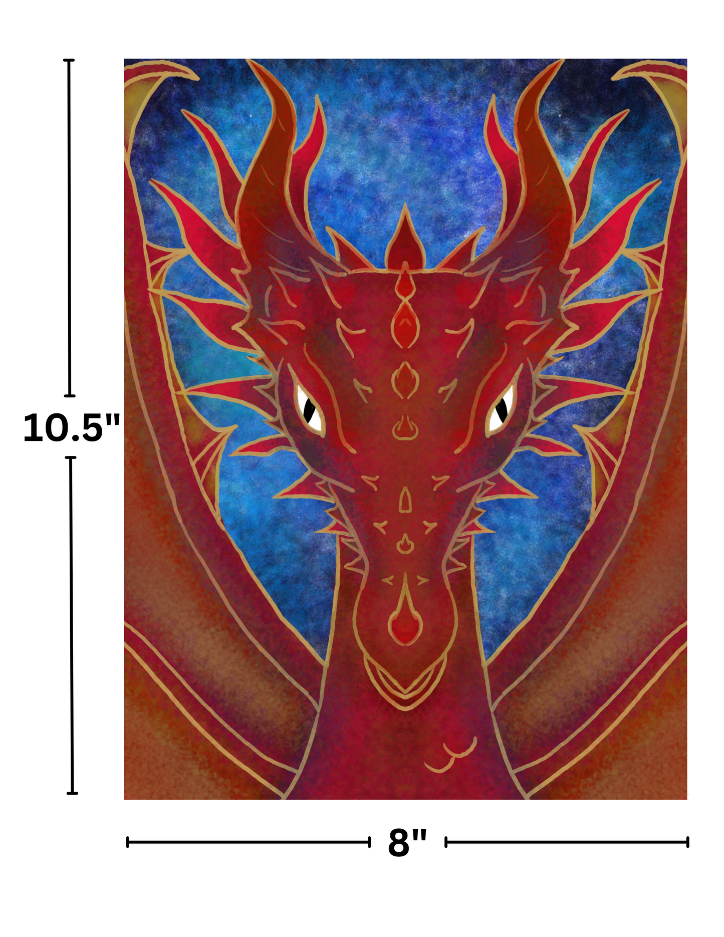 "Drekeldi The Dragon" by Kaleena Kollmeier Decorative Diamond Painting Release Papers