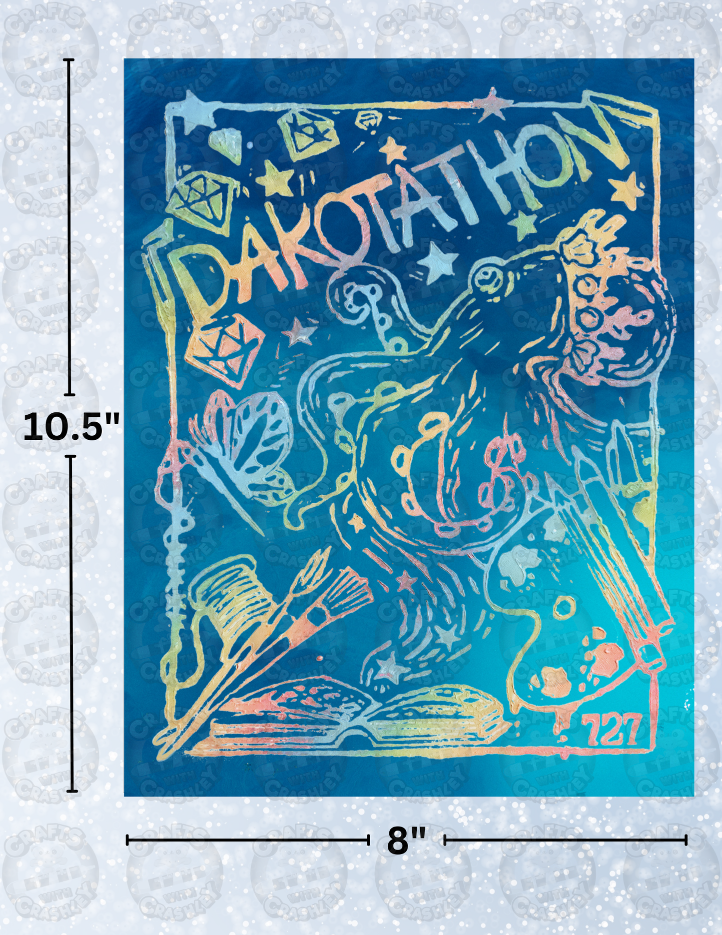 "Dakotathon 2" by ©Dakota Daetwiler Decorative Diamond Painting Release Papers