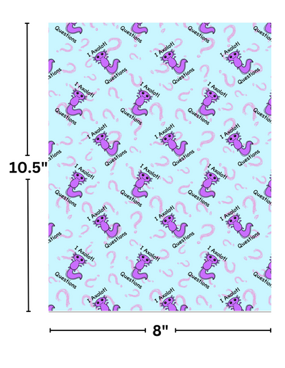 "I Axolotl Questions" by Mrs Coffee Decorative Diamond Painting Release Papers