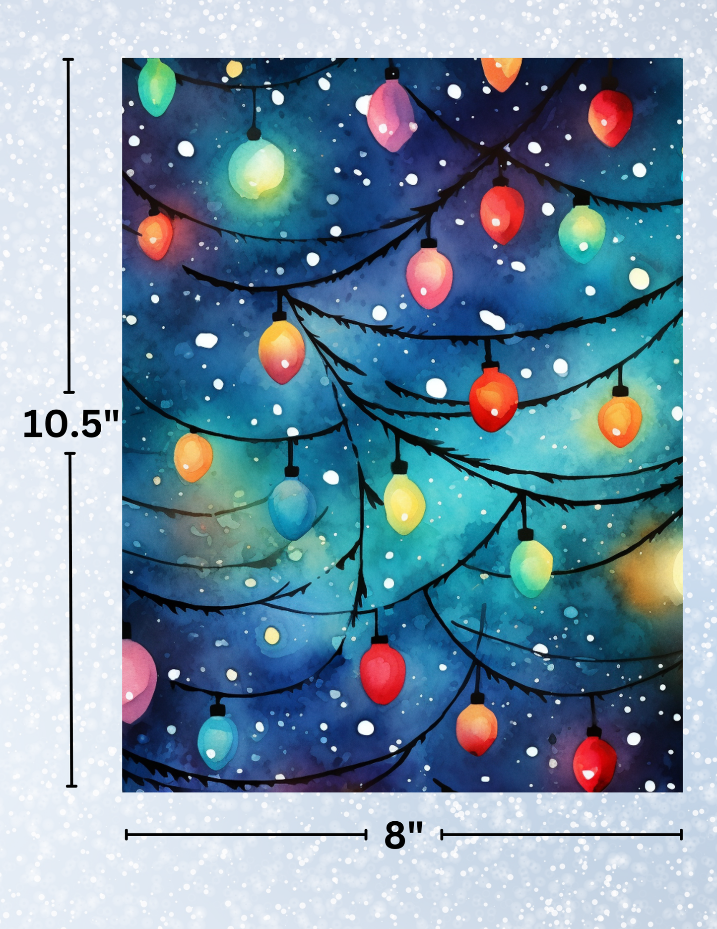 "Christmas Lights" Decorative Diamond Painting Release Papers