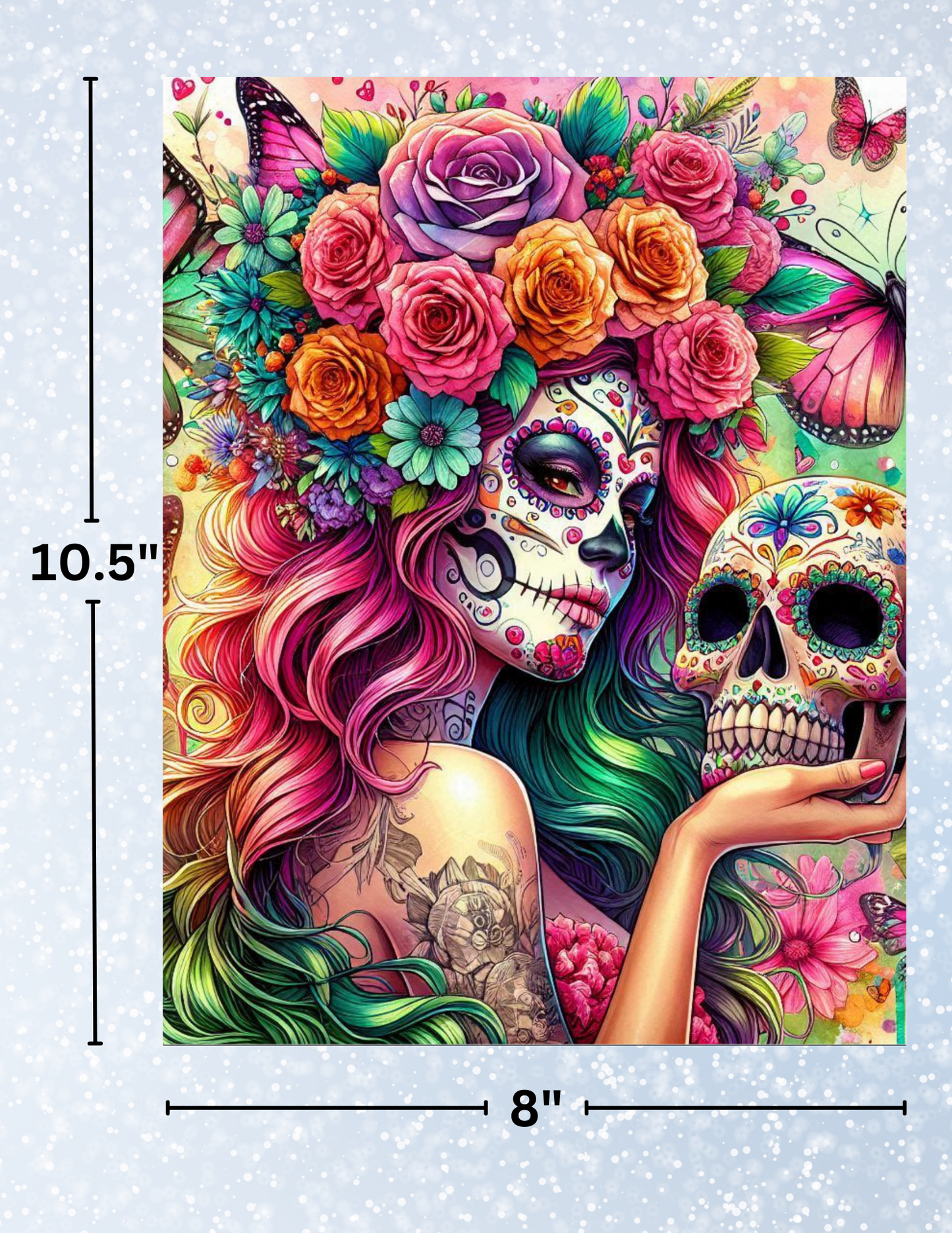 "Sugarskull Fairy" Decorative Diamond Painting Release Papers