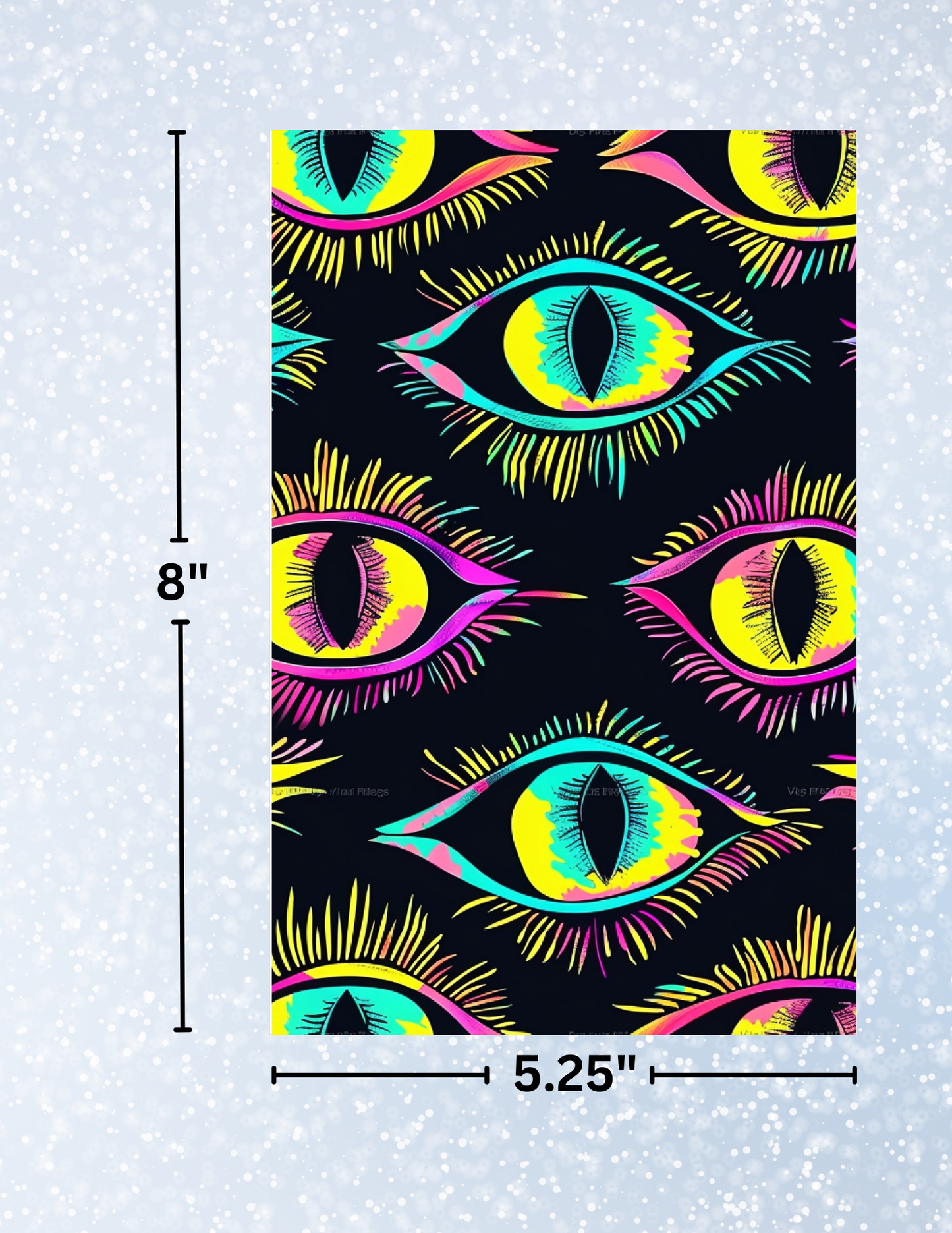 "Neon Eyes" Decorative Diamond Painting Release Papers