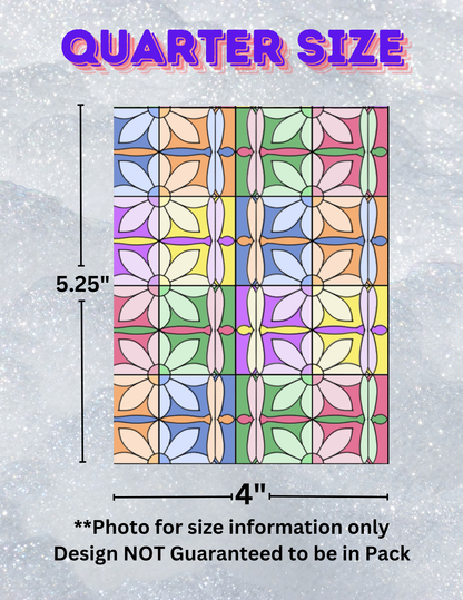 "Quarter Size Release Paper Mystery Pack" Premium Diamond Painting Release Papers